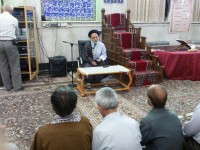سخنرانی ریاست ستاد بازسازی عتبات کرمانشاه در برخی مساجد