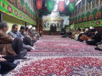 جلسه اخلاق ماهیانه در حسینیه بین الحرمین ستاد بازسازی عتبات عالیات و حضور اعضای ستاد مرکزی