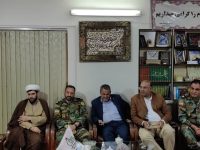 حضور جناب سرهنگ کرمانی فرماندهی گروه ۴۰۴ فاوا پدافند سایبری نزاجا در ستاد توسعه و بازسازی عتبات عالیات استان کرمانشاه و دیدار با حاج عباس سروری رئیس ستاد عتبات استان