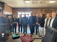 دیدار ریاست و کارکنان ستاد توسعه و بازسازی عتبات عالیات استان کرمانشاه با رئیس کل محترم دادگستری استان