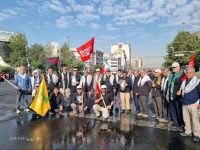 توفیق حضور تعدادی از کارکنان ستاد توسعه و بازسازی عتبات عالیات استان کرمانشاه در مراسم تشیع پیکر مطهر امام و رهبر شهید